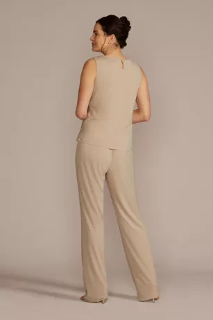 Straight Leg Embroidered Chiffon Three Piece Set 5 Straight Leg Embroidered Chiffon Three Piece Set - Image 5