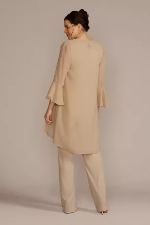 Straight Leg Embroidered Chiffon Three Piece Set 2 Straight Leg Embroidered Chiffon Three Piece Set - Image 2