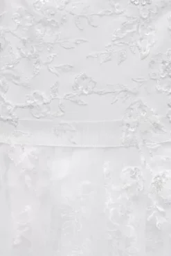 Mikado And Tulle Petite Ball Gown Wedding Dress 11 Mikado And Tulle Petite Ball Gown Wedding Dress -Floral Applique Dresses Shop WG3877 WHITE CORE SWATCH PROD2 001