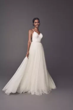 Tulle Ball Gown Wedding Overskirt -Floral Applique Dresses Shop WG3947 PDP Crop 1920x2880