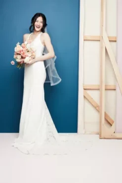 Sheer Back Crepe Wedding Dress With Lace Train -Floral Applique Dresses Shop WG3989 1 PDP Crop JAN12 1920x2880