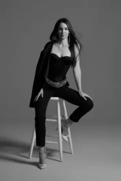 Satin Waistband Fitted Suit Pants -Floral Applique Dresses Shop WG4001 2 PDP Crop JUN25 1920x2880