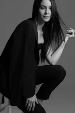 Satin Waistband Fitted Suit Pants -Floral Applique Dresses Shop WG4001 5 PDP Crop JUN25 1920x2880