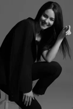 Satin Waistband Fitted Suit Pants -Floral Applique Dresses Shop WG4001 7 PDP Crop JUN25 1920x2880