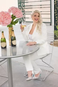 Satin Waistband Fitted Suit Pants -Floral Applique Dresses Shop WG4001 PDP Crop MAY3 1920x2880