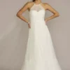 Halter Tulle Wedding Gown With Tiered Skirt