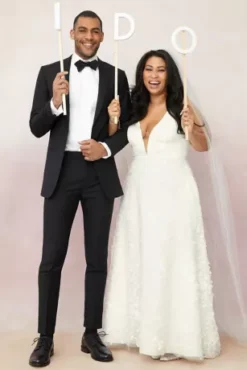 3D Floral Crepe A-Line Wedding Dress With Pockets -Floral Applique Dresses Shop WG4068 PDP Crop JUNE21 1920x2880