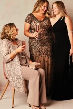 Bead And Sequin Embellished Mesh Overlay Gown 9 Bead And Sequin Embellished Mesh Overlay Gown -Floral Applique Dresses Shop WGIN18924 PDP Crop SEP28 1920x2880